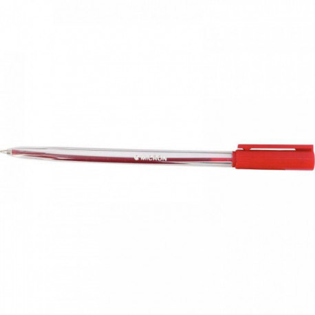 STYLO ROUGE BILLE MICRON POINTE MOYENNE 1MM