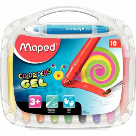BOÎTE DE 10 CRAYONS GEL AQUARELLABLES