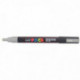 MARQUEUR POINTE FINE CONIQUE ARGENT POSCA PC-3M FIBE CONIQUE 1,3MM