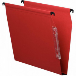 *SUB3*PAQUET DE 25 DOSSIERS SUSPENDUS POUR ARMOIRE, DOS 30 MM, COLORIS ROUGE