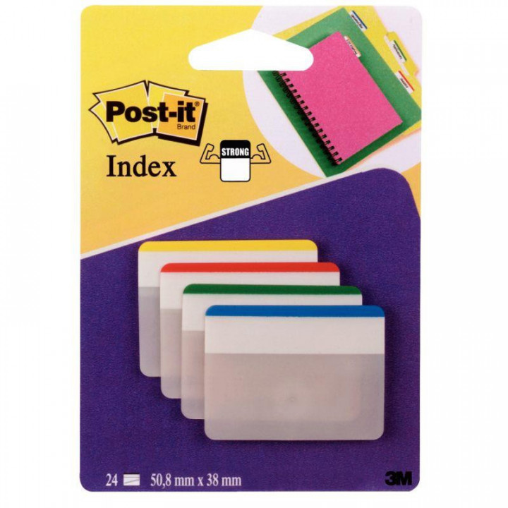 Post-it Index mini 100 marque-pages 12 x 44 mm assortis - Bloc