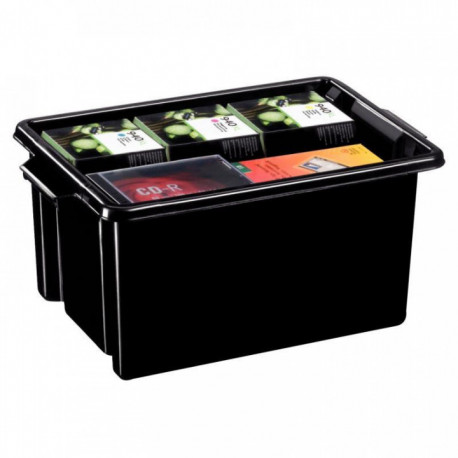 BAC DE RANGEMENT STRATA 14,5 LITRES NOIR