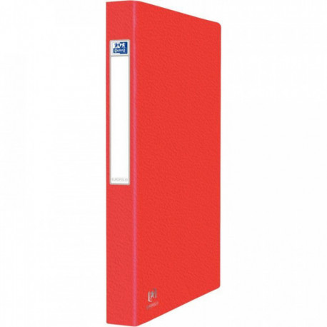  CLASSEUR 2ANNEAUX 25MM CARTE GRAINEE 7/10 A4 ROUGE
