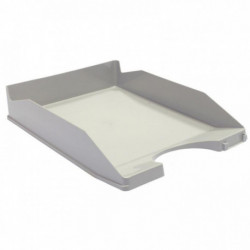 CORBEILLE COURRIER OPAQUE RECYCLABLE H6,5CM GRIS  FAPI BY  93-08