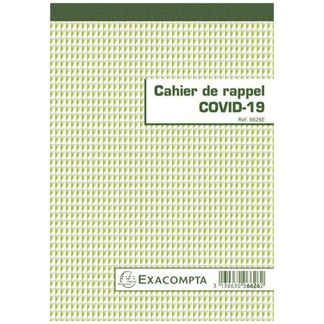 CAHIER RAPPEL CONTACTS COVID19
