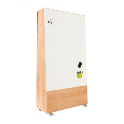 SUPPORT TABLEAU BLANC MOBILE MULTIFONCTION NATURAL