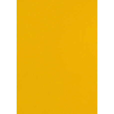 PLAT COUVERTURE GRAIN CUIR A4 JAUNE PQT 100 8011100