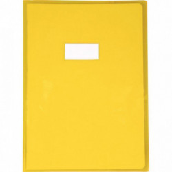 PROTÈGE-CAHIER CRISTAL 21X29,7 CM 22/100 JAUNE