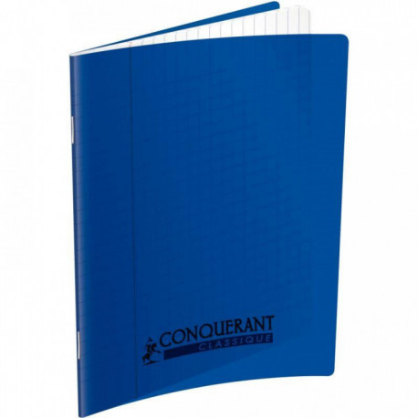 CAHIER PIQUE 140P COUV PP 17X22 SEYES BLEU