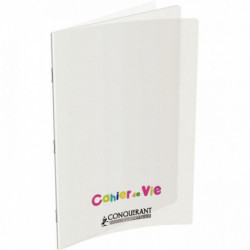 CAHIER DE VIE 96 PAGES LIGNÉES/UNIES COUVERTURE POLYPROPYLÈNE 24X32CM 90G