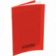CAHIER PIQÛRE 140 PAGES CONQUERANT, A4, SEYÈS, COUV PP ROUGE