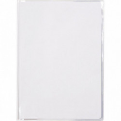 PROTÈGE CAHIER PVC A4 INCOLORE A RABATS