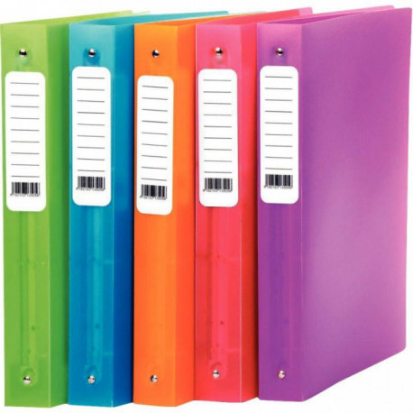 CLASSEUR EN POLYPROPYLÈNE COLOR FRESH A4+ DOS 4 CM, JAUNE ORANGÉ