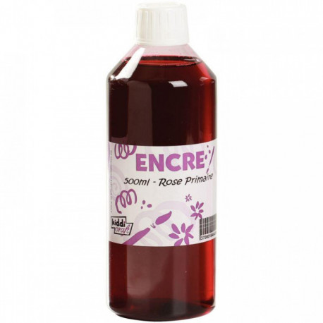 FLACON 500ML D'ENCRE À DESSINER, ROSE