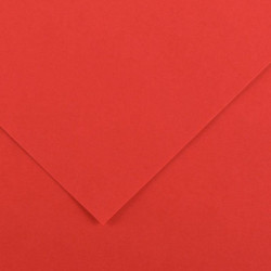 PAQUET DE 10 FEUILLES COLORLINE 50X65 CM 150 G ROUGE