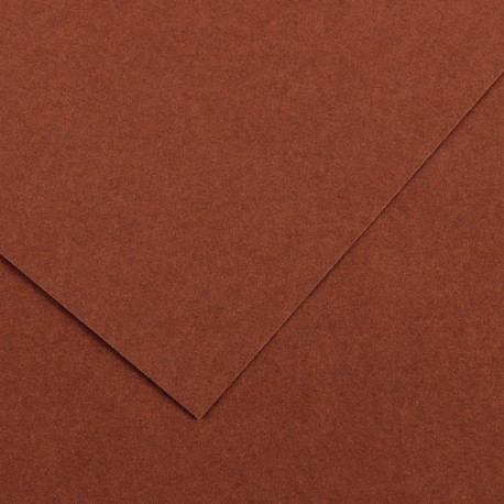 PAQUET DE 10 FEUILLES COLORLINE 50X65 CM 150 G CHOCOLAT