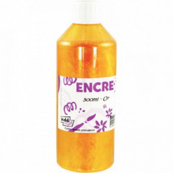 FLACON 500ML D'ENCRE À DESSINER, OR