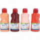 LOT DE 4 FLACONS 250ML DE GOUACHE COULEURS DE PEAUX