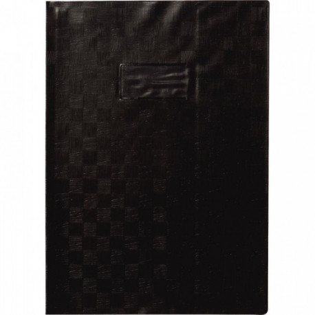 PAQUET DE 10 PROTÈGE-CAHIERS AVEC RABATS ÉPAISSEUR 22/100ÈME 21 X 29,7 CM COLORIS NOIR