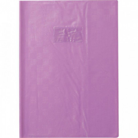 PAQUET DE 10 PROTÈGE-CAHIERS AVEC RABATS ÉPAISSEUR 22/100ÈME 21 X 29,7 CM COLORIS VIOLET