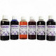 LOT DE 6 FLACONS 250 ML D'ENCRES À DESSINER, COLORIS ASSORTIS