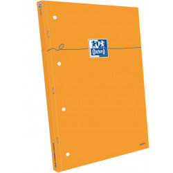 BLOC OXFORD A4 80G  PERFORE 4 TROUS 160 PAGES SEYES