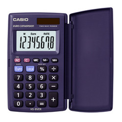 CALCULATRICE CASIO HS-8VER ALIM SOLAIRE/ PAR PILE