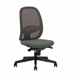 SIÈGE OPÉRATEUR LAEGER STRUCTURE NOIR/ASSISE GRIS MOYEN ET DOSSIER NOIR