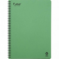 CAHIER SPIRALE A4 120P 90G  SEYES FOREVER FSC 100% RECYCLE FAB France 