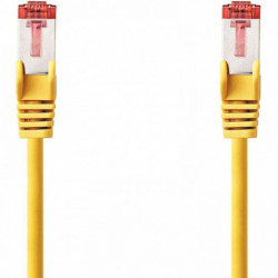 CORDON RJ45 DROIT CATÉGORIE 6 S/FTP 3M JAUNE