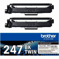 TN247BKTWIN  NOIR 2 TONERS BROTHER HC 2X3000PAGES