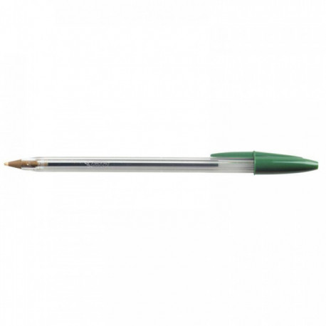 STYLOS BIC CRISTAL BOITE DE 50 POINTE MOYENNE VERT