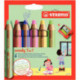 CRAYONS WOODY PASTEL ASSORTIS + 1 TAILLE -CRAYONS ETUI DE 6