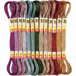 ÉCHEVEAUX  POUR BRACELETS BRÉSILIENS MÉTALLISÉS SACHET DE 26