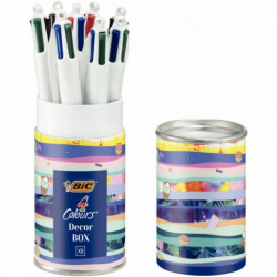 STYLOS 4 COULEURS BOITE DE 8 DÉCORS ASSORTIS