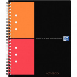 CAHIER SPIRALE ACTIVEBOOK A5+ 5X5 160P PERF OXFORD FAB France PEFC SCRIBZEE