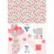 PAQUET DE 40 FEUILLES CARTON DÉCORATION LOVE FORMAT 25 X 35 CM