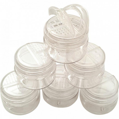 LOT DE 6 SALIÈRES 100 ML VIDES
