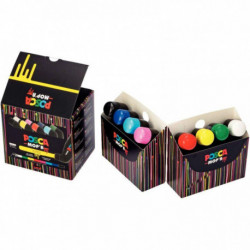 BOITE DE 8 MARQUEURS POSCA MOP'R ASSORTIS