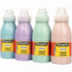 CARTON DE 4 FLACONS 500 ML DE PEINTURE PAILLETÉE, COLORIS PASTEL ASSORTIS