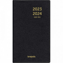 Agenda 2024 de la Banque BREPOLS Jupiter Large 17x27cm - Euros et centimes  - 1 jour sur 2 pages