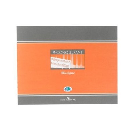CAHIER PIQURE 220x170 16P 70G MUSIQUE