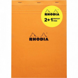 LOT 2 BLOC RHODIA A4  5X5 + 1 GRATUIT