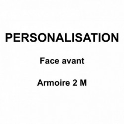 PERSONNALISATION FACE AVANT ARMOIRE 2M