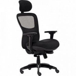 FAUTEUIL NARDO 24H SYNCH.4 POS. USAGE INTENSIF SUPPORT LOMBAIRE REGLABLE ACCOUDOIRS 4D TETIERE REGL.1D GAR 2 ANS 160KG