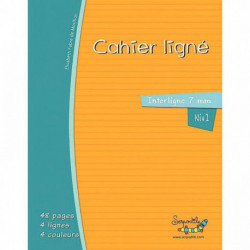 CAHIER DYS FORMAT 17X22 CM, 46 PAGES INTERLIGNE 7 MM