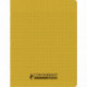 CAHIER PIQÛRE 96 PAGES CONQUERANT RECYCLE FORMAT 17X22 CM, RÉGLURE SEYÈS, COUVERTURE EN POLYPROPYLÈNE JAUNE