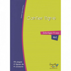 CAHIER DYS FORMAT A4, 46 PAGES INTERLIGNE 5 MM