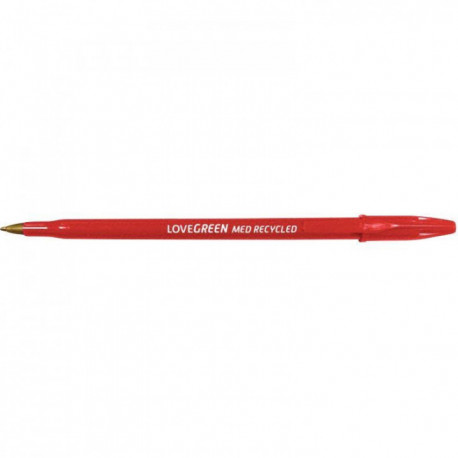 BOITE DE 50 STYLOS LOVEGREEN ROUGE