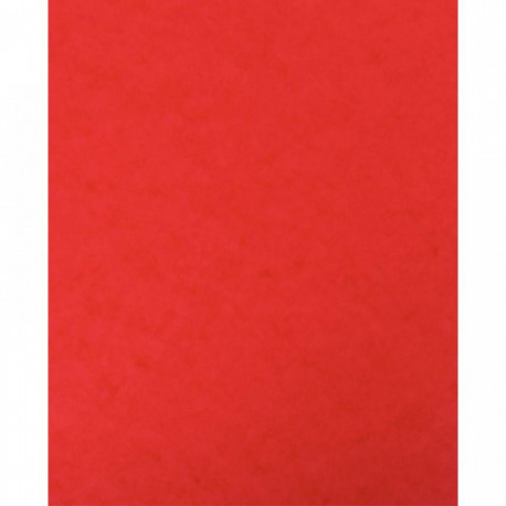 LOT DE 10 PROTÈGE-CAHIER 2 GRANDS RABATS  FORMAT 18 X 22 CM CARTE LUSTRÉE COLORIS ROUGE